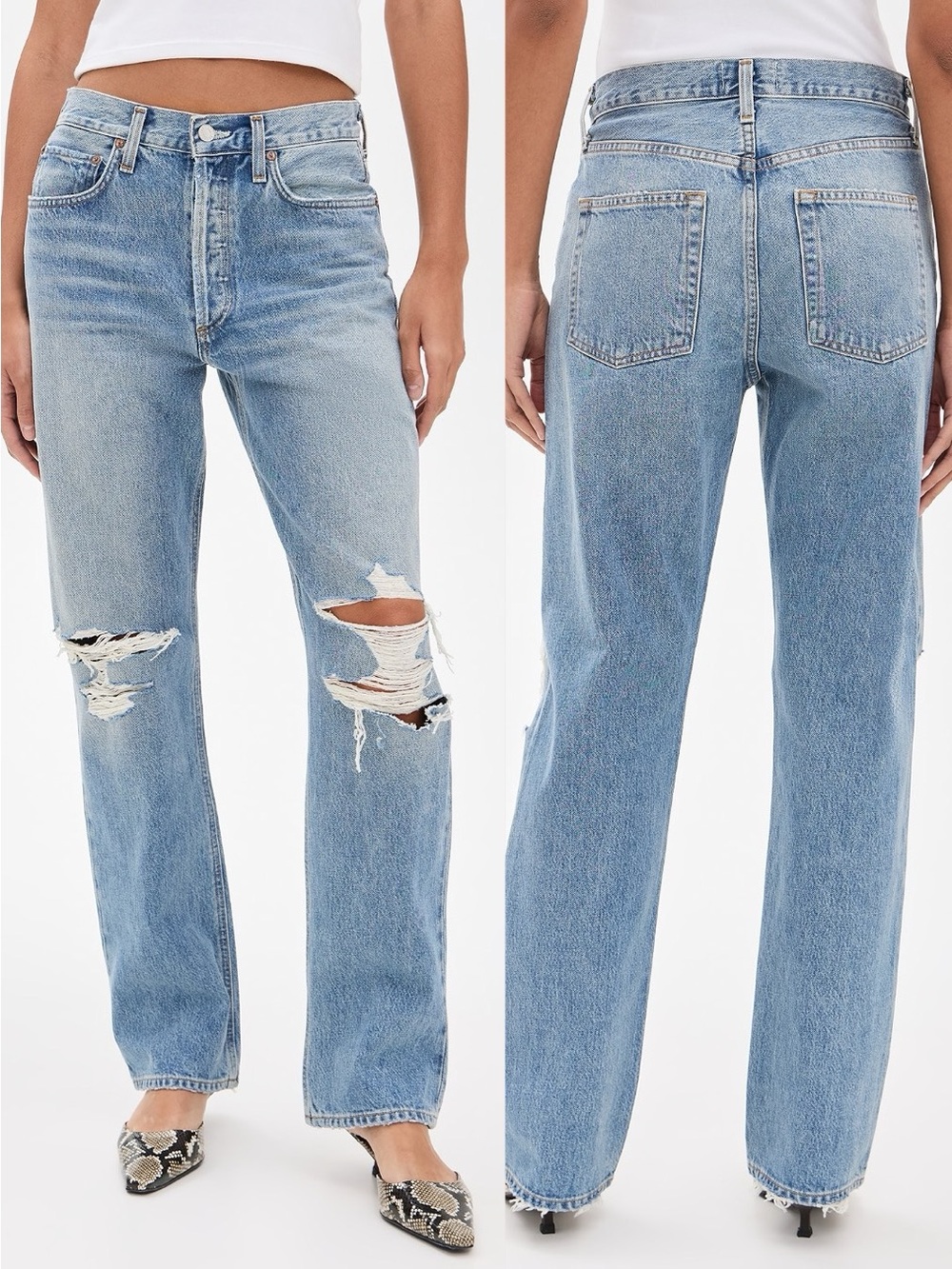 AGOLDE Kelly Relaxed High Rise Straight Leg Jean